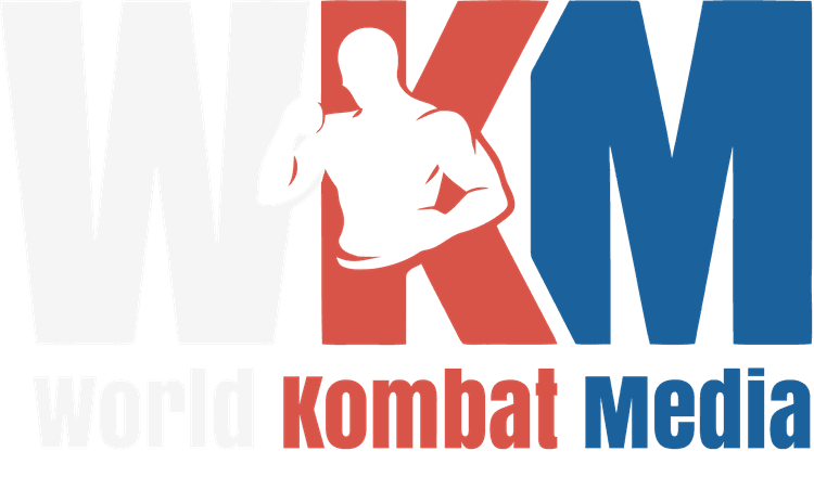 World Kombat Media logo featuring a fighter silhouette over the initials WKM.