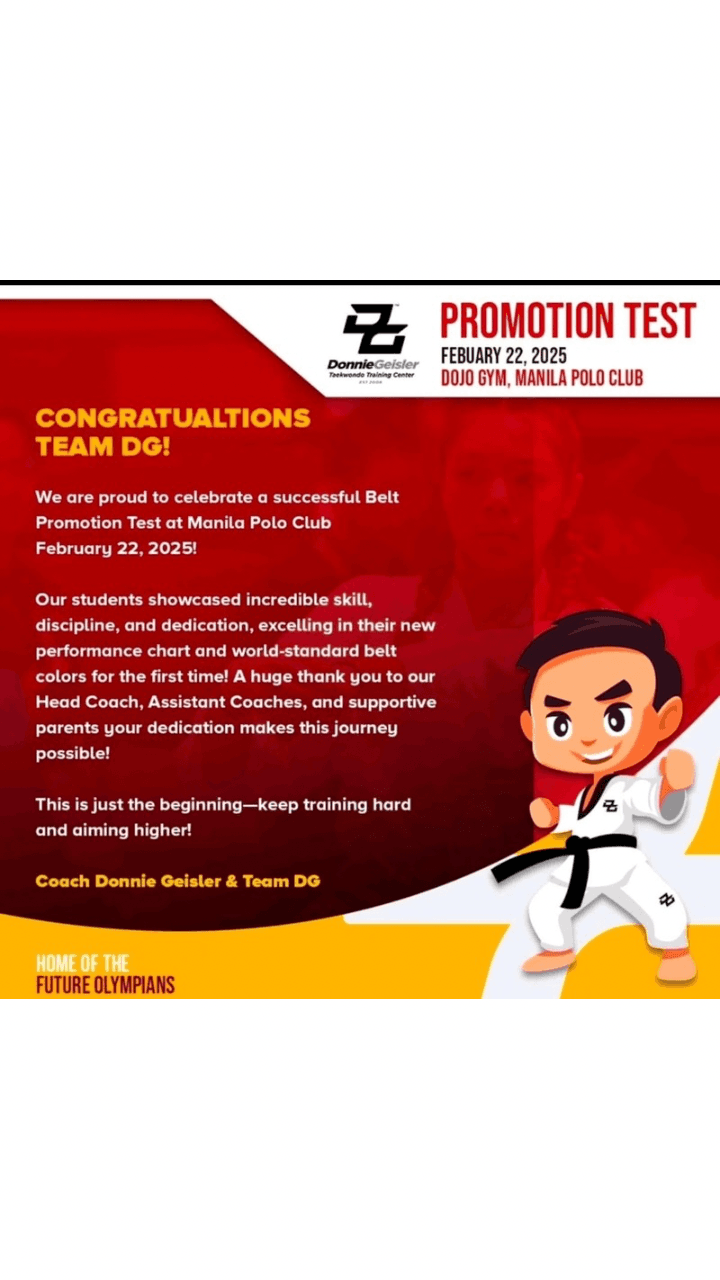 🥋🔥 Congratulations to All DG Taekwondo Students! 🎉