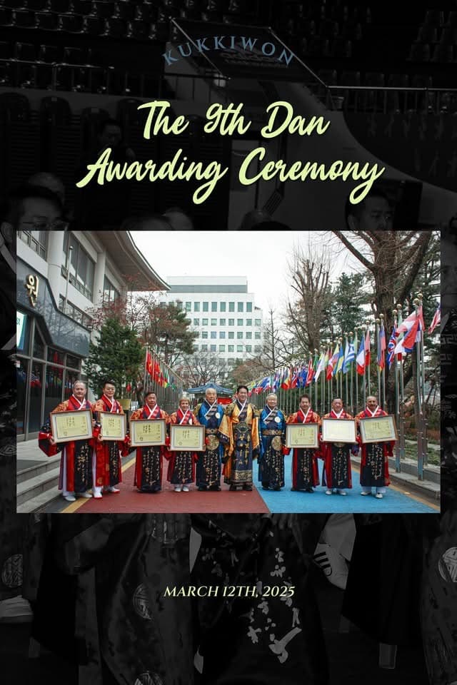 Kukkiwon 9th Dan Awarding Ceremony – March 12, 2025