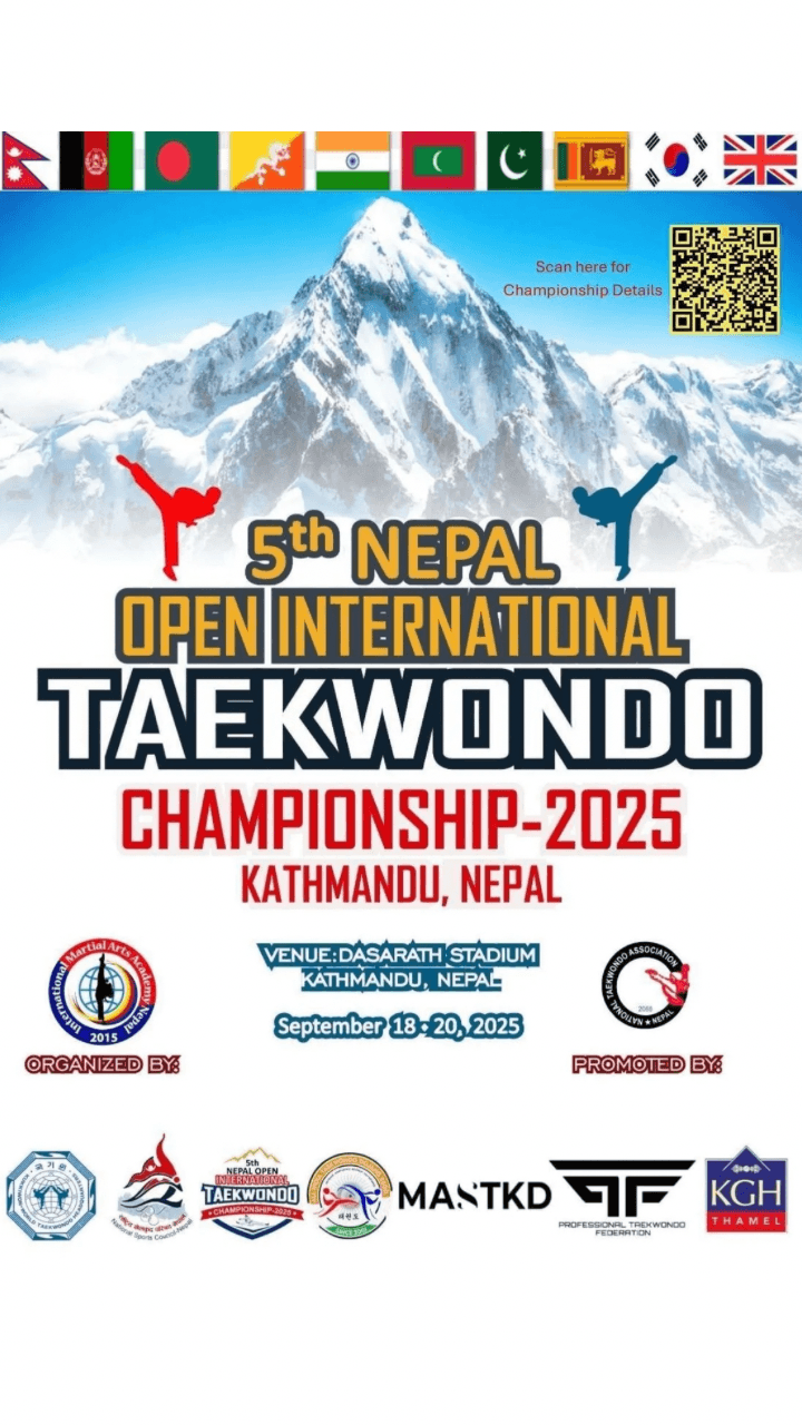 π₯ The 5th Nepal Open International Taekwondo Championships