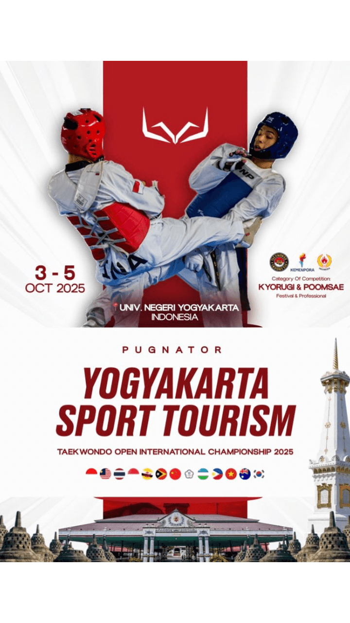 ๐ฅ Yogyakarta Sport Tourism Taekwondo Open International Championship 2025 ๐